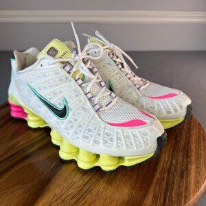 Nike Shox TL Pastel Women's 9.5 Athletic Casual Trendy Stylish Swoosh Logo Money